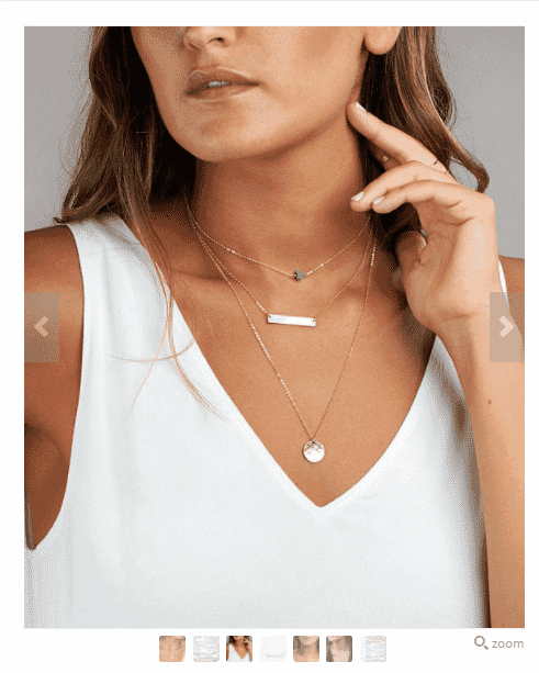 Use a mix of white background and lifestyle shots in jewelry photography
