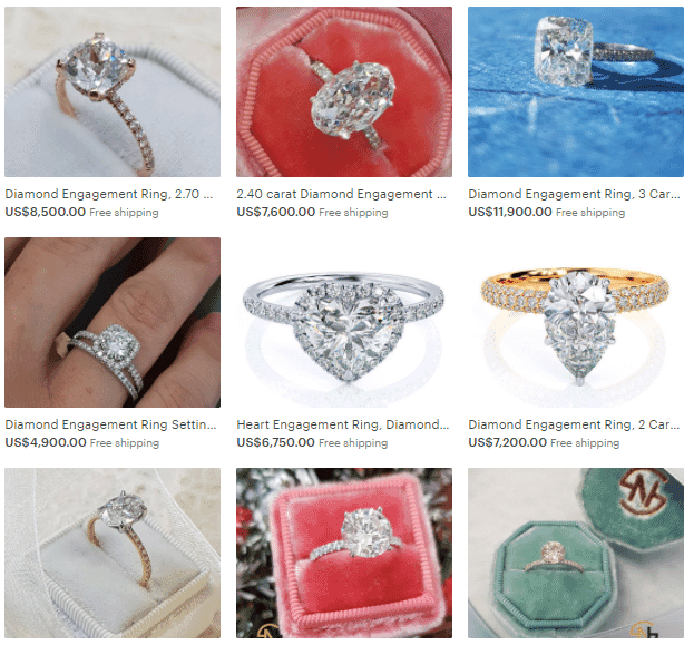 Jewelry e-commerce tips - use the same background for the main photo