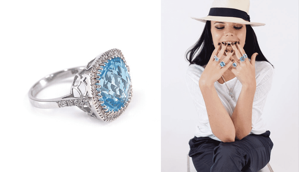 white background jewelry photography vs lifestyle