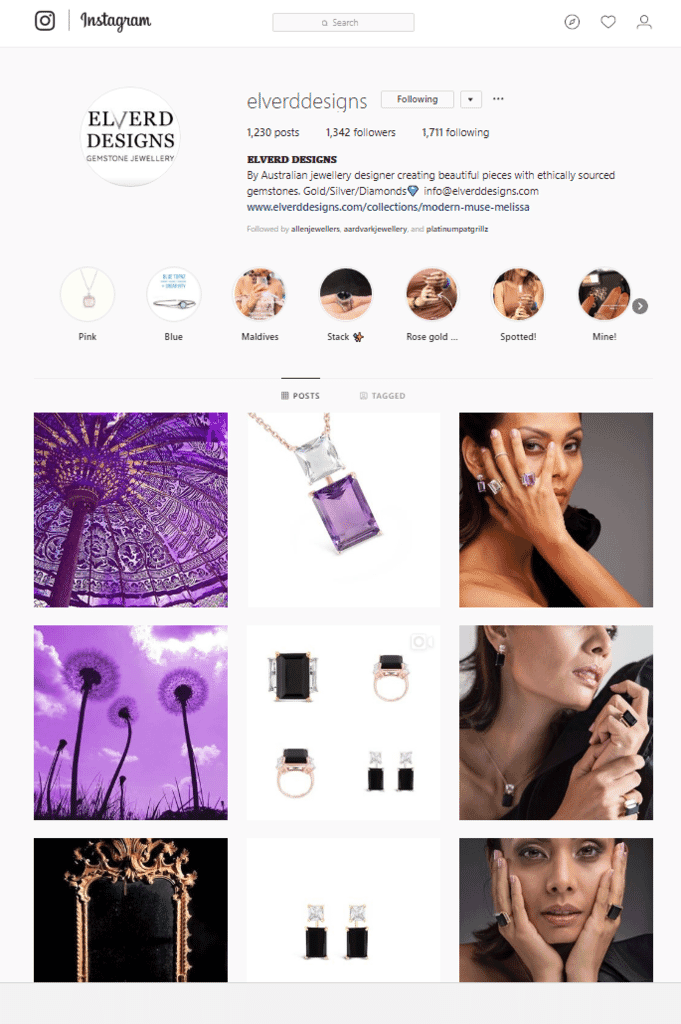 use feature shots on your jewelry website