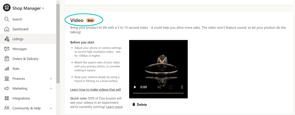 How to upload videos to etsy
