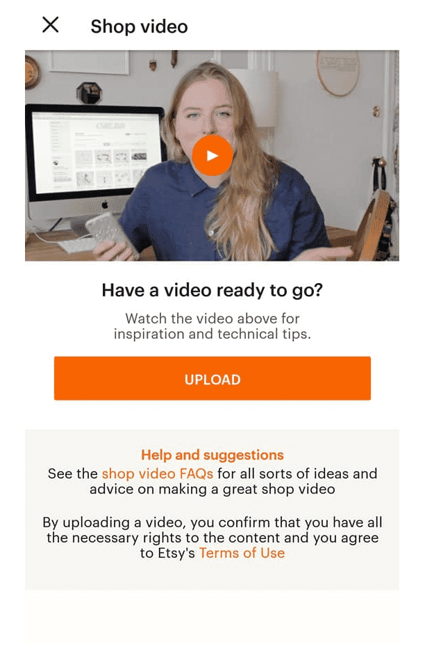 How to upload videos to etsy