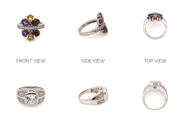 views of rings in gemlightbox