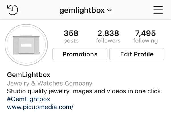 Create a profile that’s consistent with your branding.