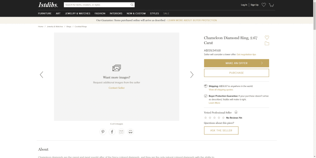 Online Marketplaces: 360-Degree Jewelry Product Videos