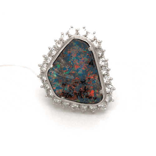 Opal ring photography