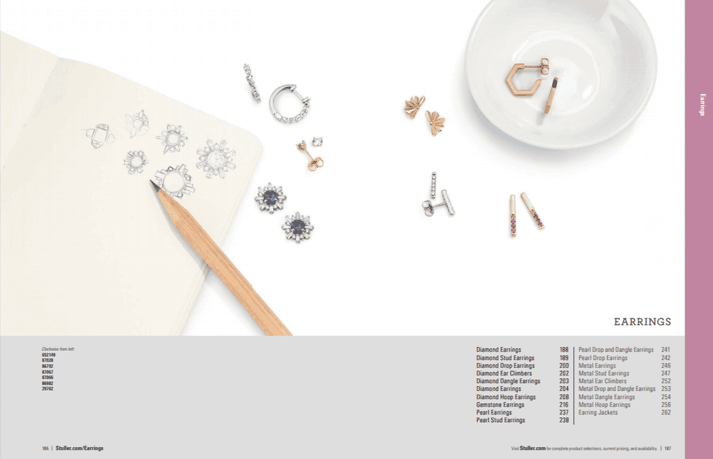 Create jewelry catalog