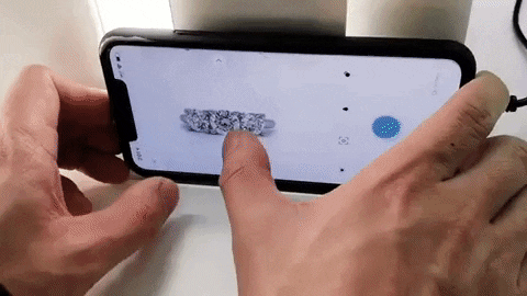 How to photograph a ring with a smartphone and a gemlightbox