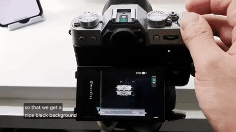 adjust your DSLR settings and click to capture
