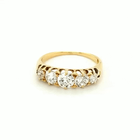 18ct Yellow Gold London Bridge setting captured with the GemLightbox turntable