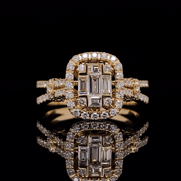 Diamond jewelry on a black background